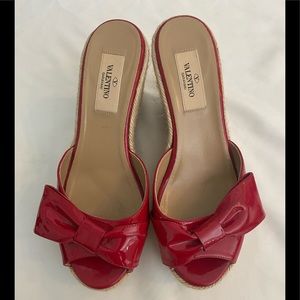 Valentino Red Platform Sandal